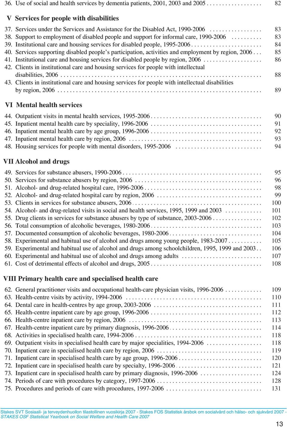 . employment.......... of... disabled....... people...... and... support...... for... informal........ care,.... 1990-2006.................... 83.. 39... Institutional.......... care.... and... housing.