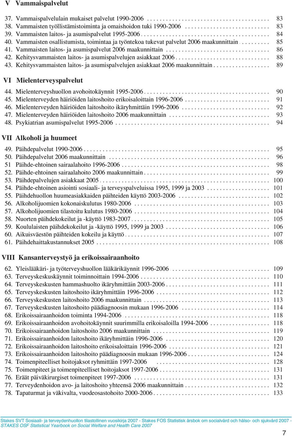 . 40... Vammaisten........... osallistumista,............ toimintaa........ ja.. työntekoa........ tukevat...... palvelut....... 2006..... maakunnittain..................... 85.. 41... Vammaisten........... laitos-.