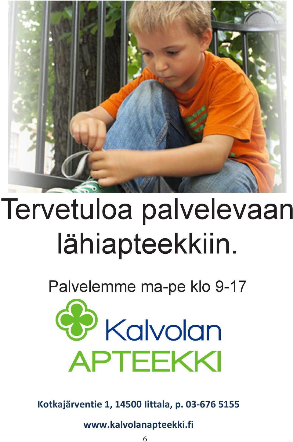 Ma-Pe 9-17 Palvelemme ma-pe klo 9-17!