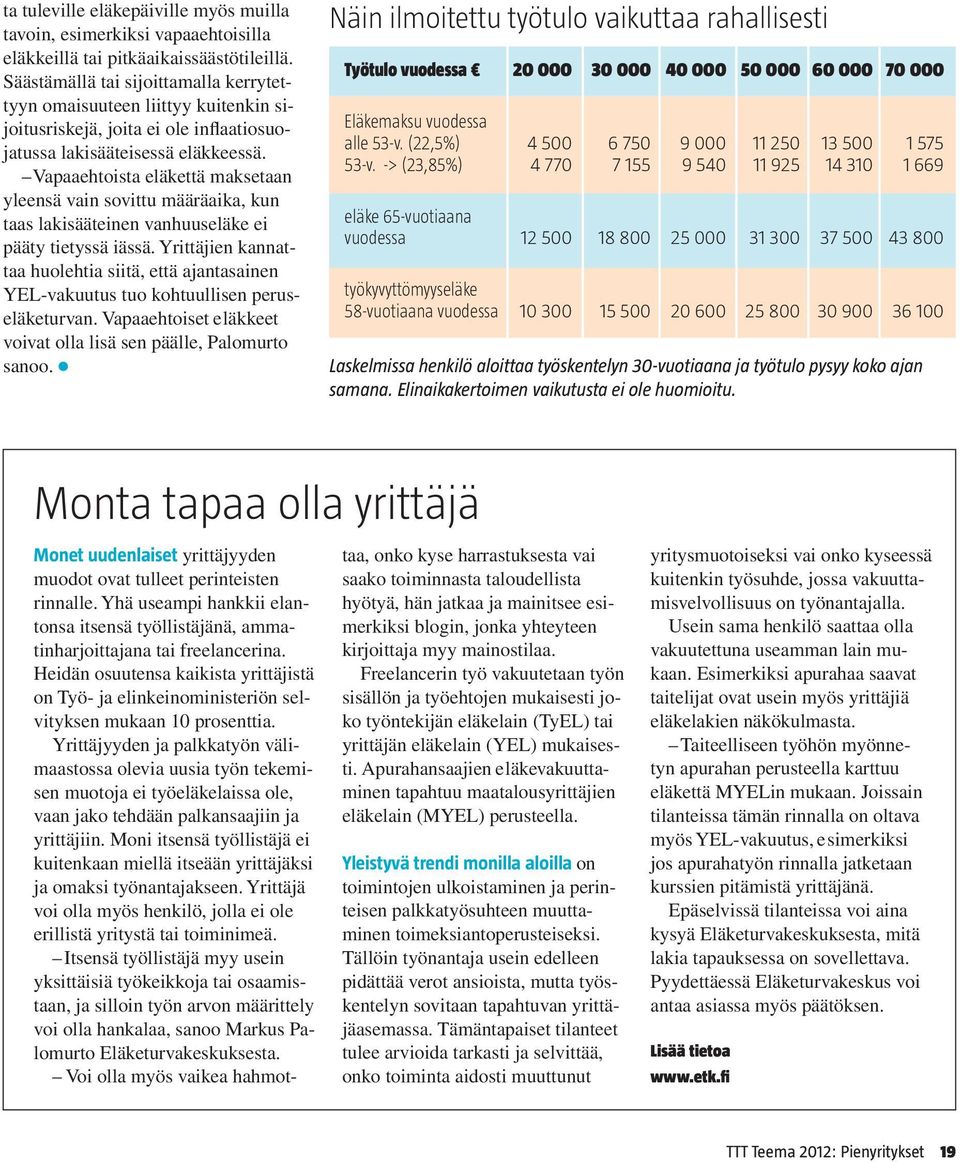 Vapaaehtoista eläkettä maksetaan yleensä vain sovittu määräaika, kun taas lakisääteinen vanhuuseläke ei pääty tietyssä iässä.