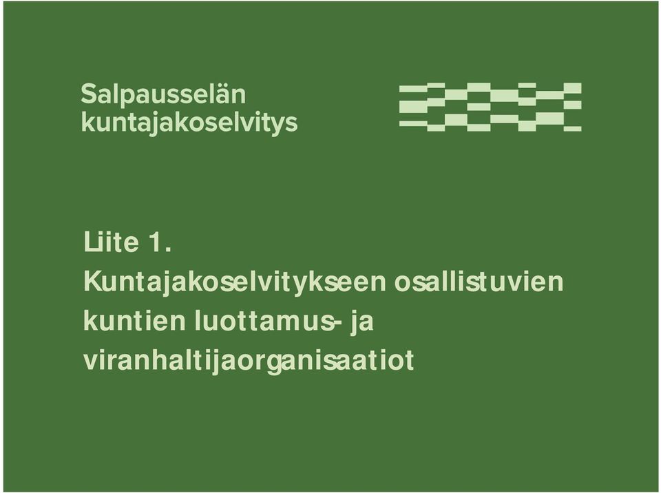 osallistuvien kuntien