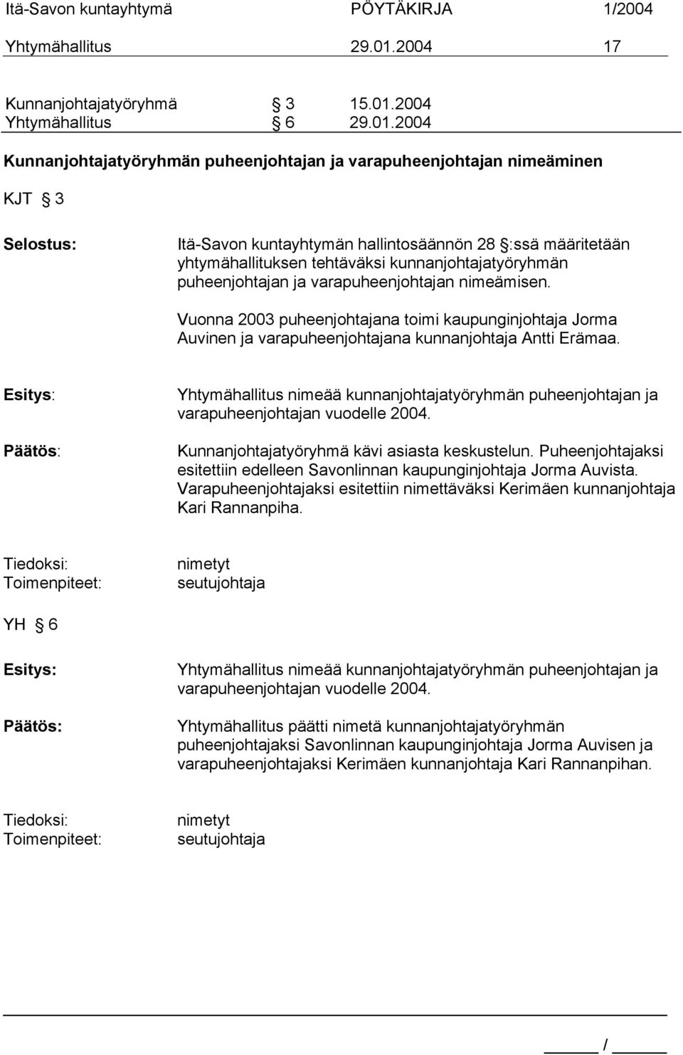 2004 Yhtymähallitus 6 29.01.