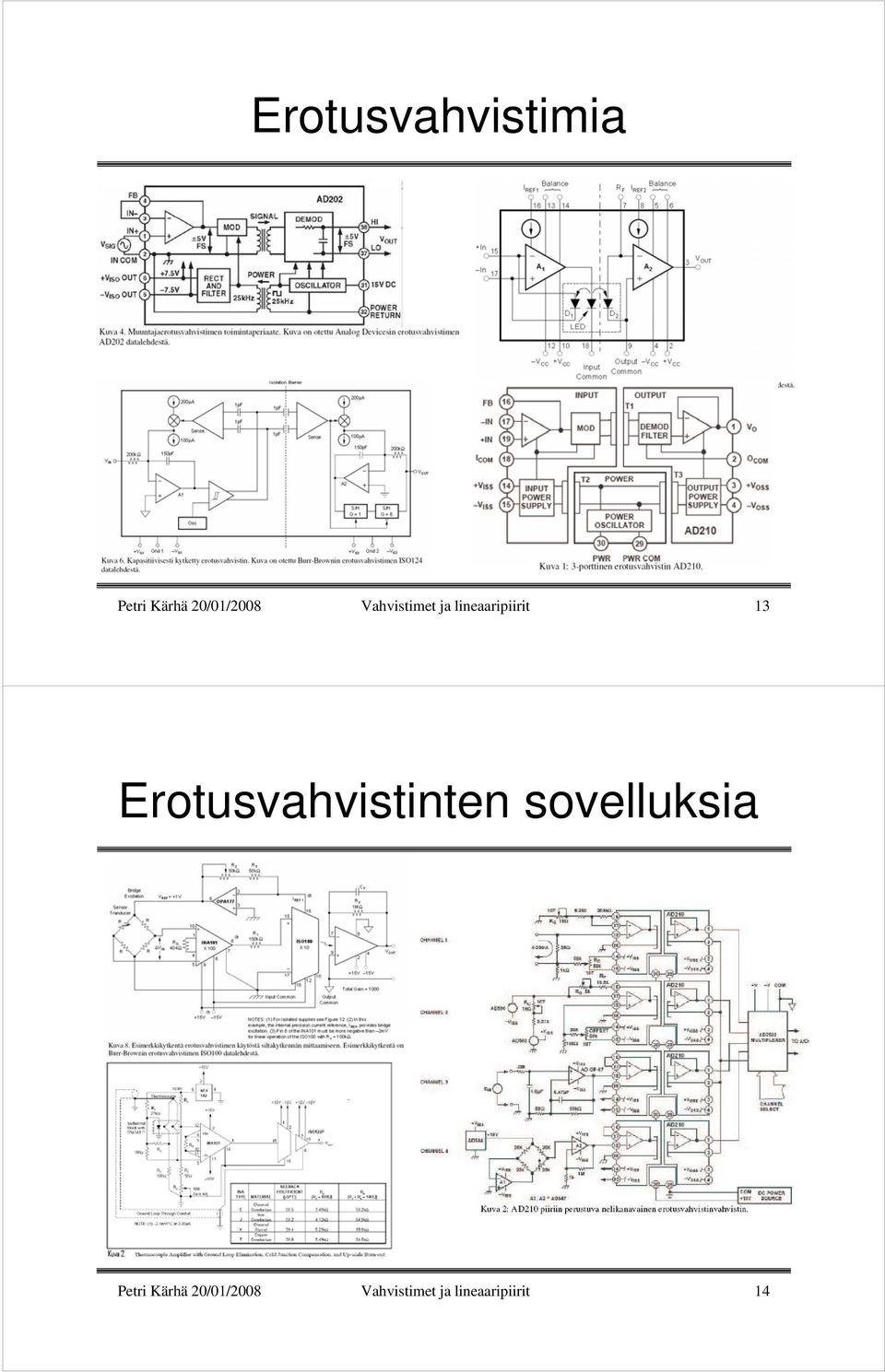 lineaaripiirit 13 Erotusvahvistinten