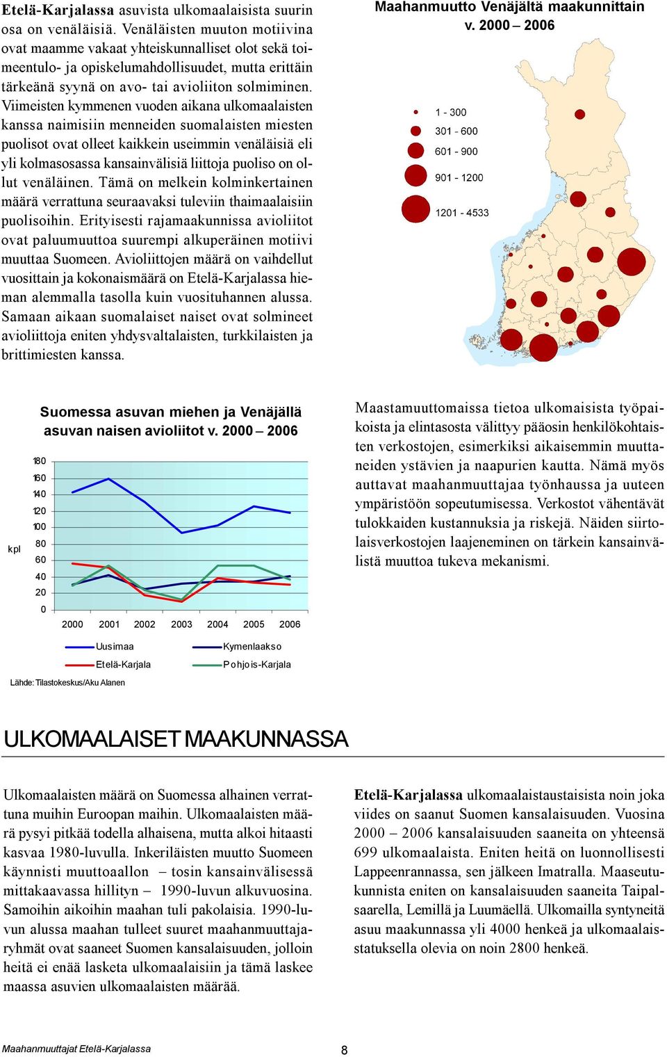 Viimeisten kymmenen vuoden aikana ulkomaalaisten kanssa naimisiin menneiden suomalaisten miesten puolisot ovat olleet kaikkein useimmin venäläisiä eli yli kolmasosassa kansainvälisiä liittoja puoliso