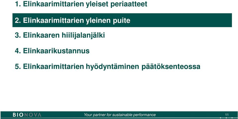 Elinkaaren hiilijalanjälki 4.