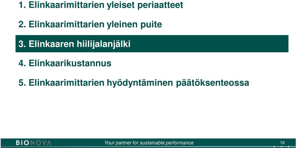 Elinkaaren hiilijalanjälki 4.