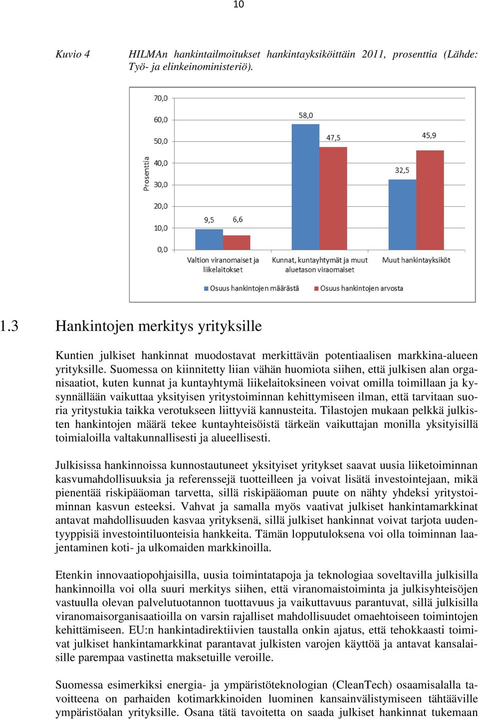 Suomessa on kiinnitetty liian vähän huomiota siihen, että julkisen alan organisaatiot, kuten kunnat ja kuntayhtymä liikelaitoksineen voivat omilla toimillaan ja kysynnällään vaikuttaa yksityisen