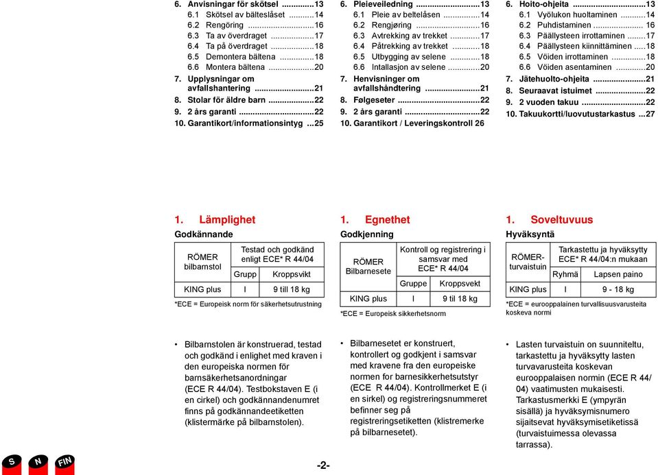 ..16 6.3 Avtrekking av trekket...17 6.4 Påtrekking av trekket...18 6.5 Utbygging av selene...18 6.6 Intallasjon av selene...20 7. Henvisninger om avfallshåndtering...21 8. Følgeseter...22 9.