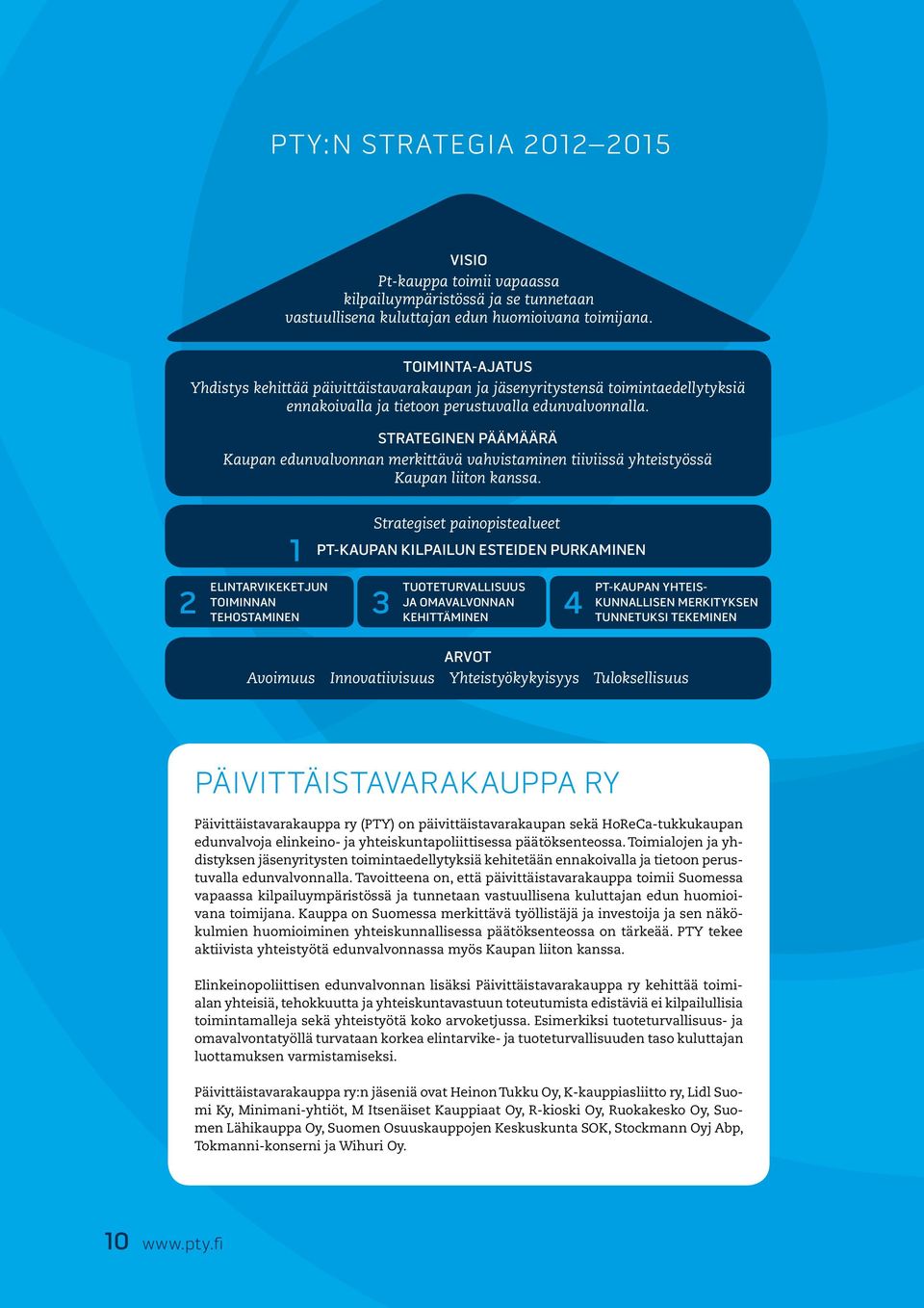 STRATEGINEN PÄÄMÄÄRÄ Kaupan edunvalvonnan merkittävä vahvistaminen tiiviissä yhteistyössä Kaupan liiton kanssa.