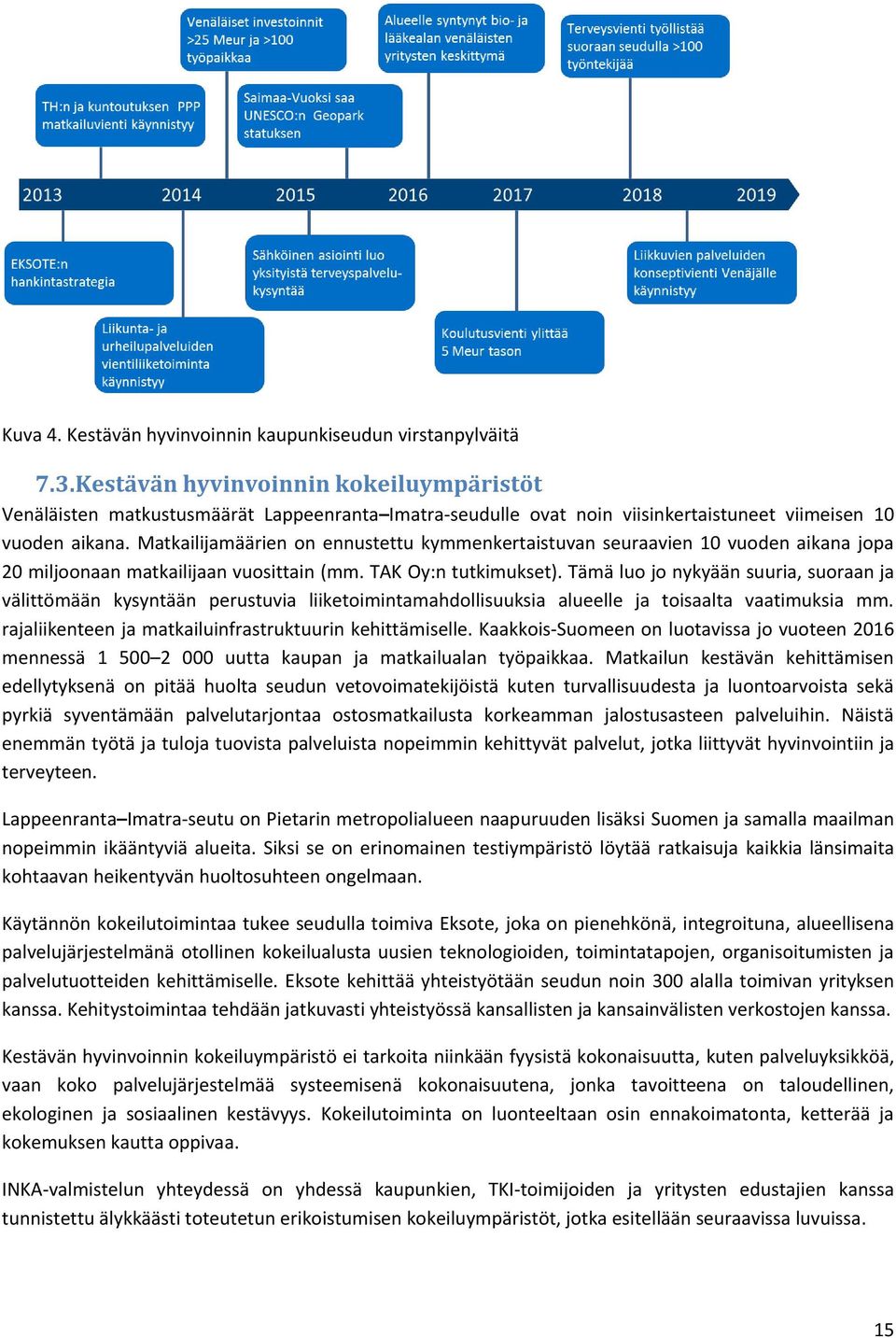 Matkailijamäärien on ennustettu kymmenkertaistuvan seuraavien 10 vuoden aikana jopa 20 miljoonaan matkailijaan vuosittain (mm. TAK Oy:n tutkimukset).