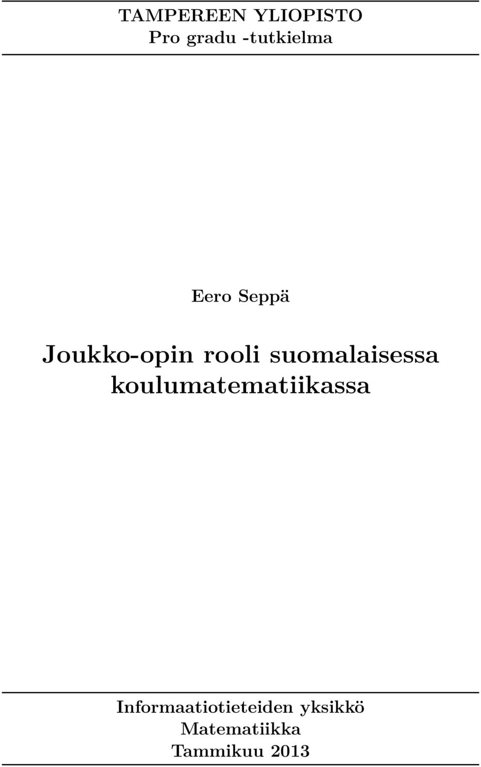 suomalaisessa koulumatematiikassa