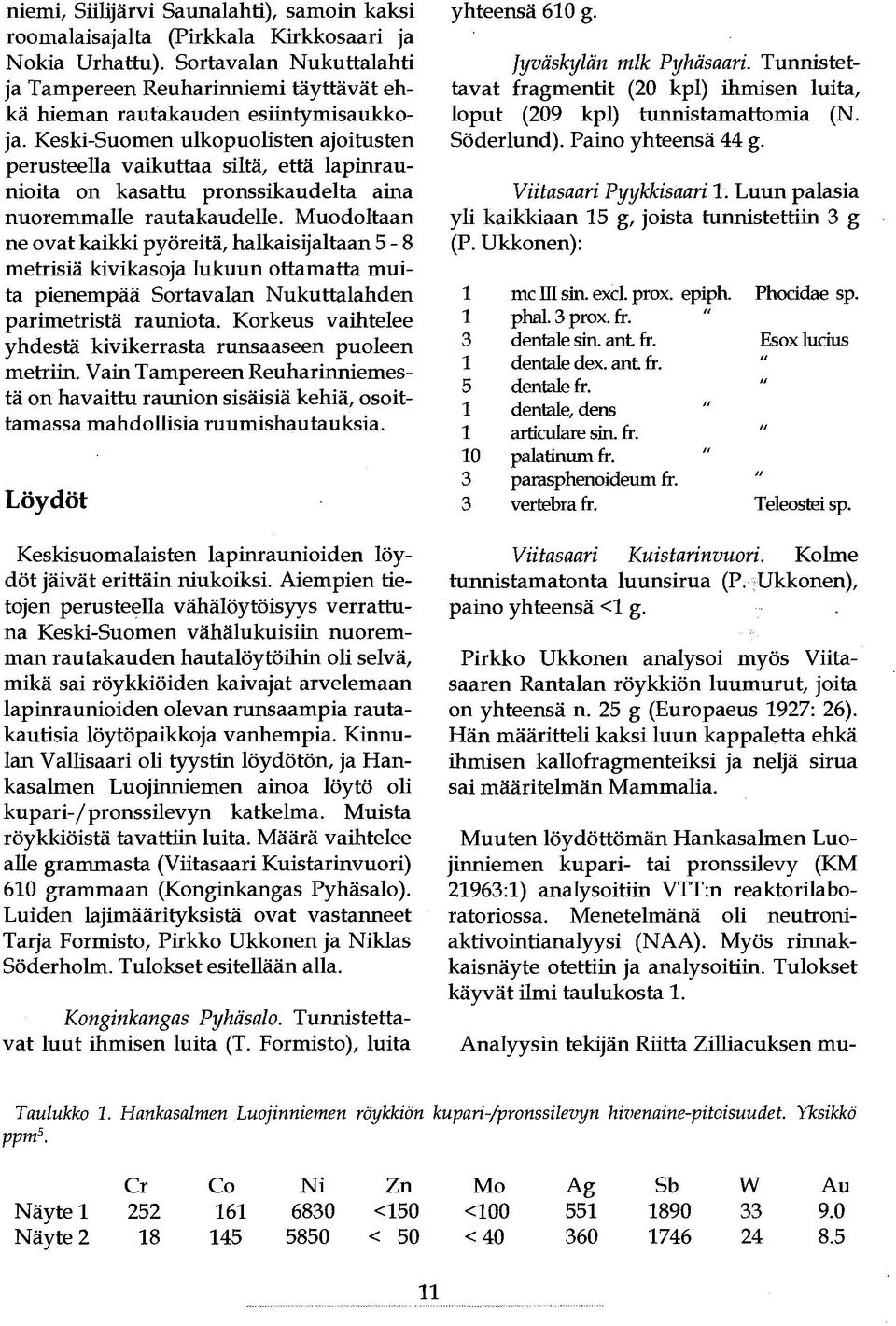 Keski-Suomen ulkopuolisten ajoitusten perusteella vaikuttaa siltä, että lapinraunioita on kasattu pronssikaudelta aina nuoremmalle rautakaudelle.