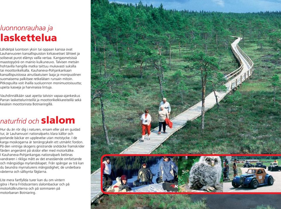 Kauhaneva-Pohjankankaan kansallispuistossa ainutlaatuisen laaja ja monipuolinen suomaisema palkitsee retkeläisen runsain mitoin.