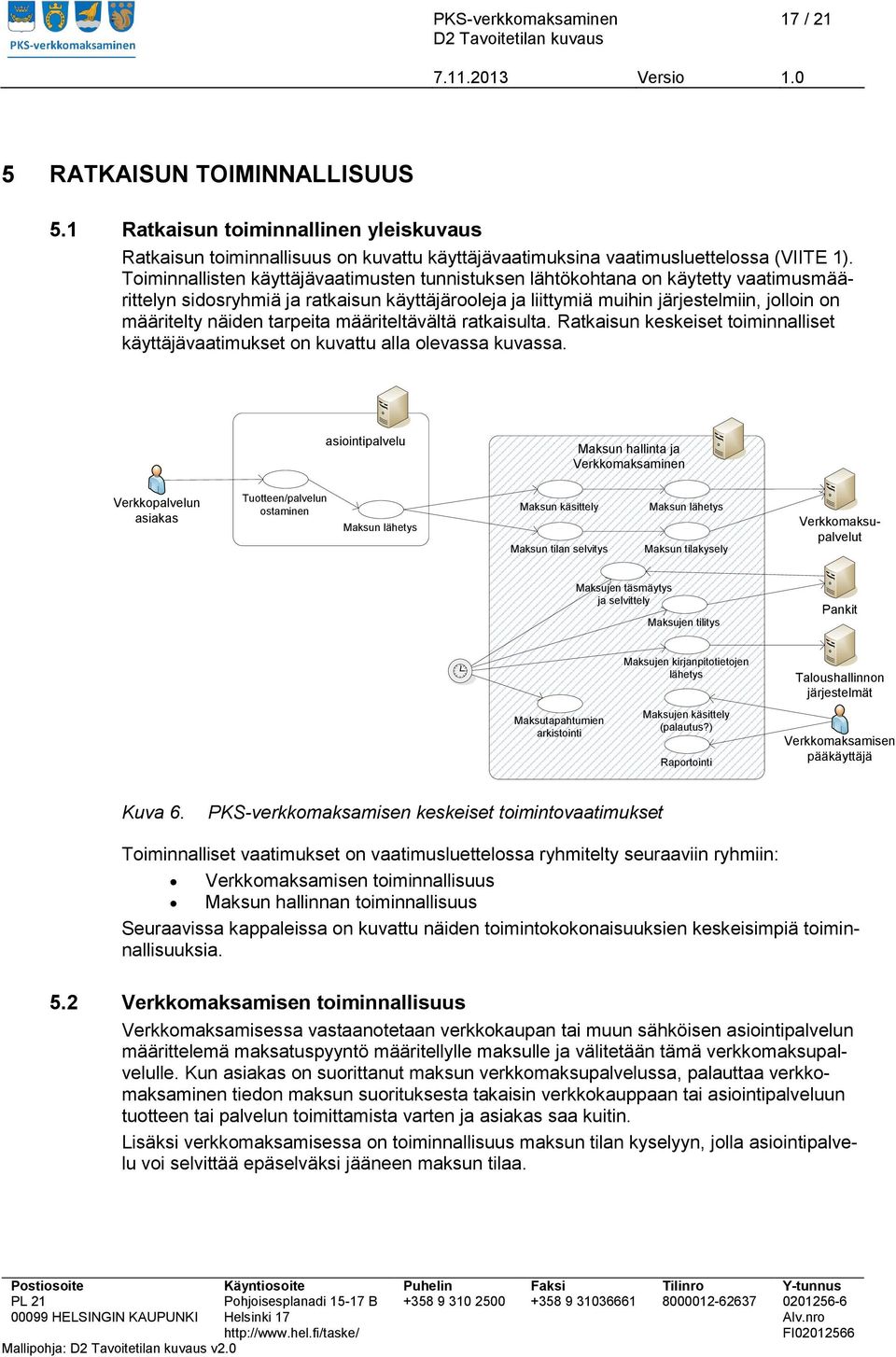 tarpeita määriteltävältä ratkaisulta. Ratkaisun keskeiset toiminnalliset käyttäjävaatimukset on kuvattu alla olevassa kuvassa.