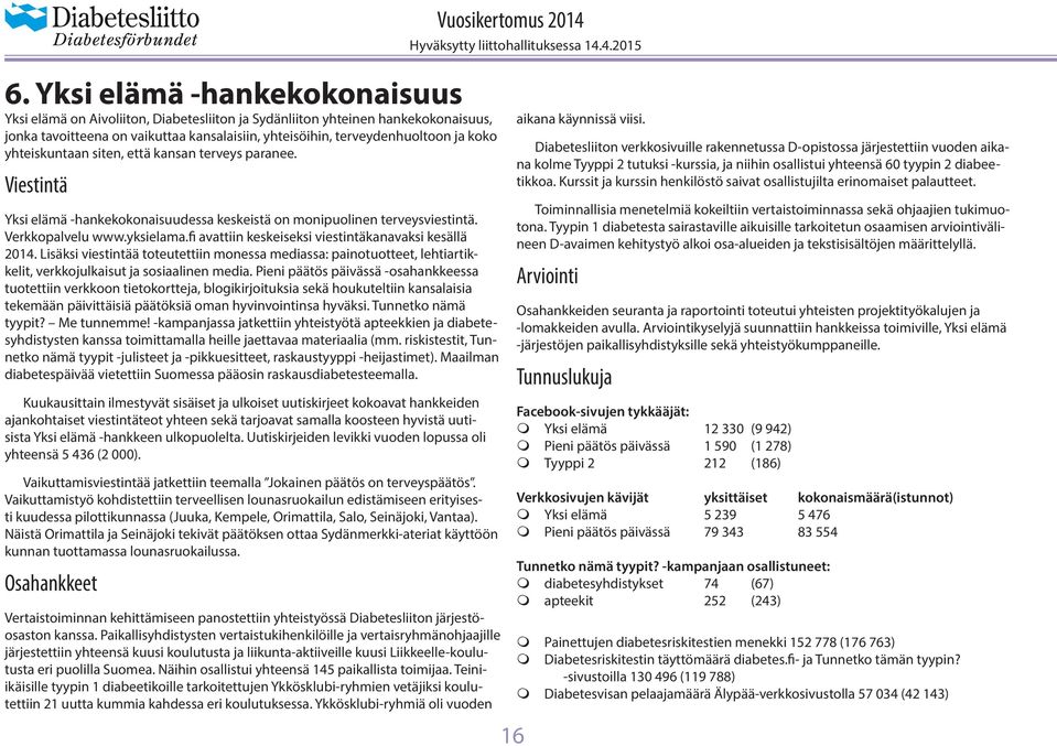 fi avattiin keskeiseksi viestintäkanavaksi kesällä 2014. Lisäksi viestintää toteutettiin monessa mediassa: painotuotteet, lehtiartikkelit, verkkojulkaisut ja sosiaalinen media.