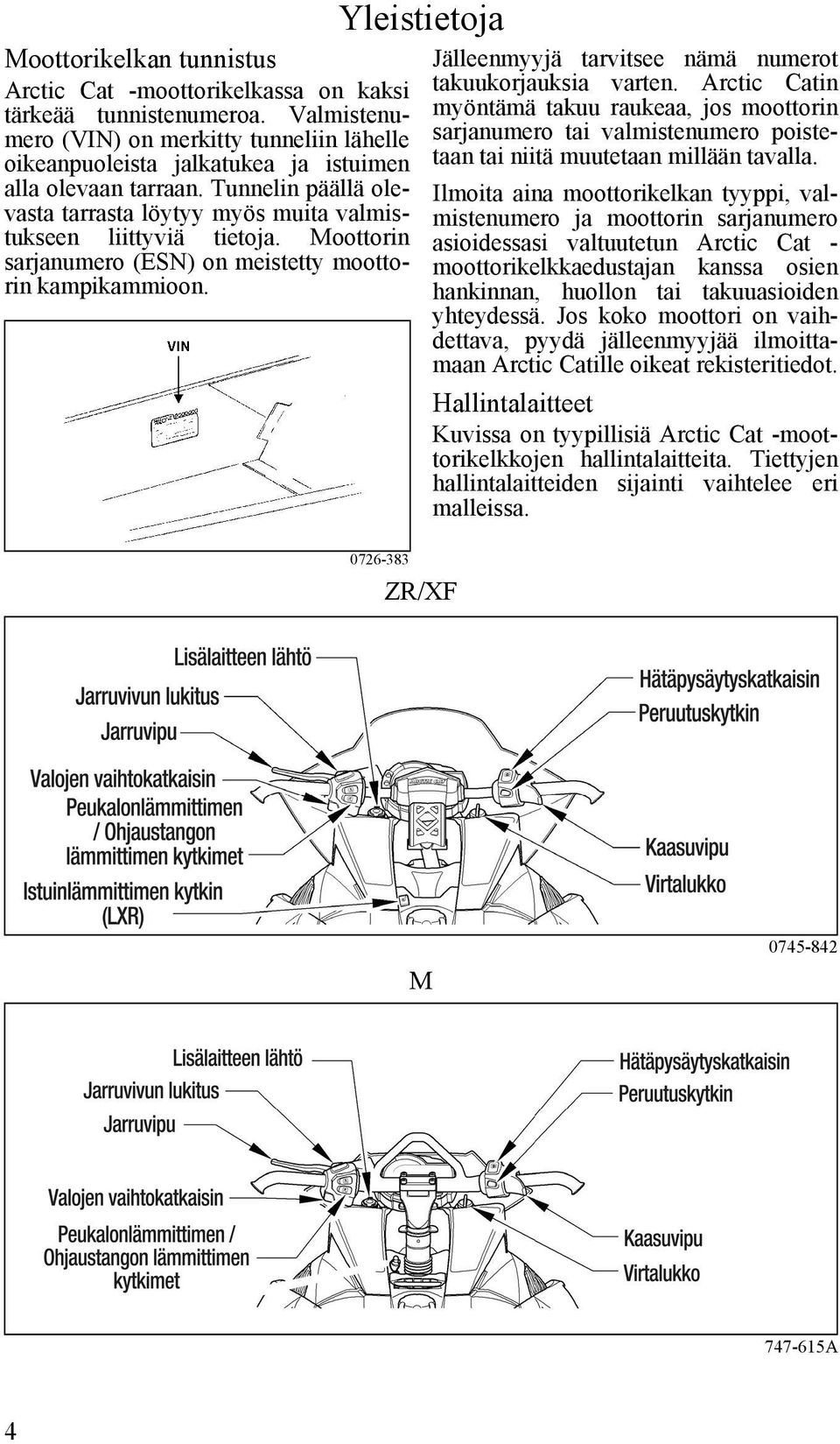 Yleistietoja Jälleenmyyjä tarvitsee nämä numerot takuukorjauksia varten.