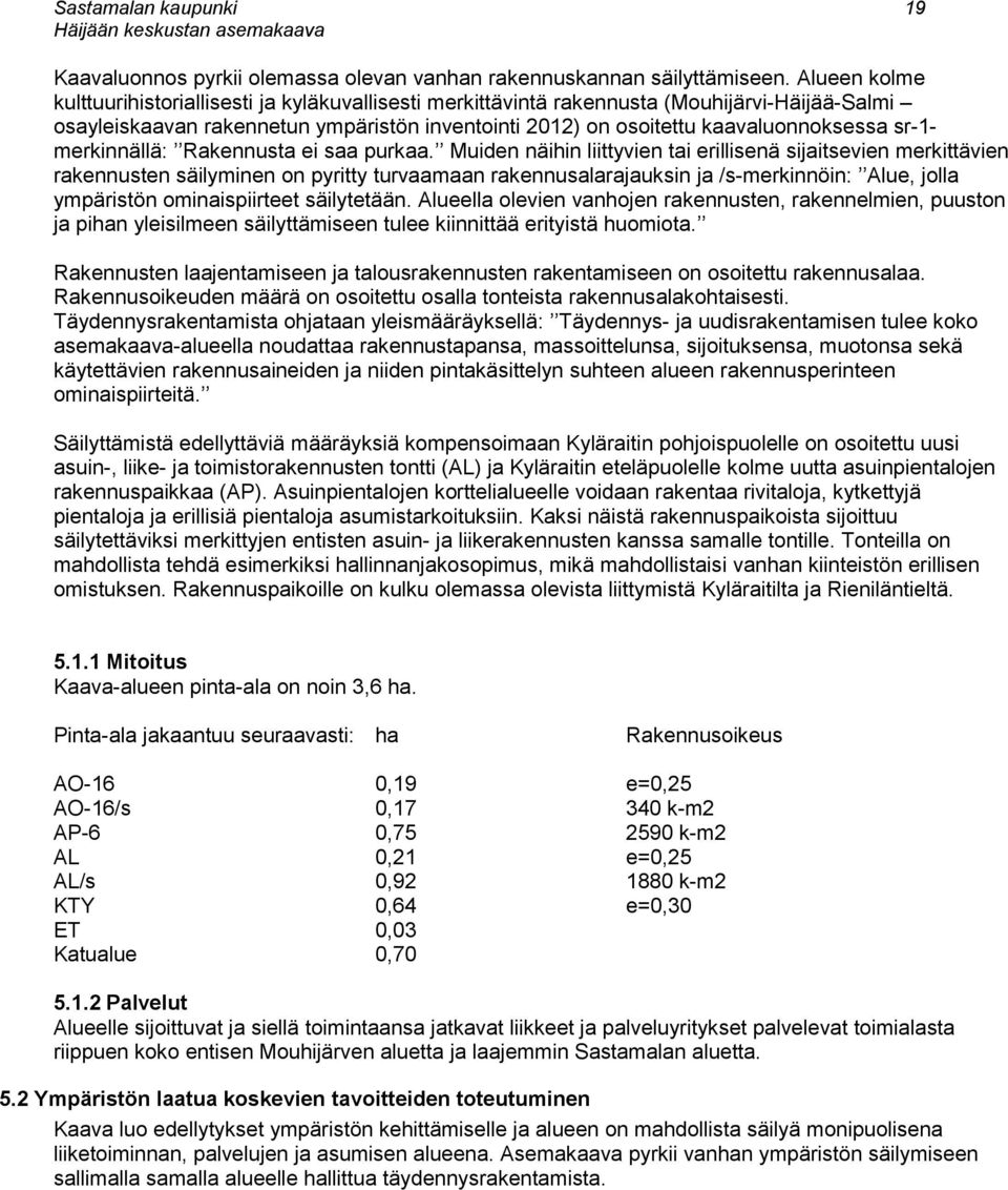 sr-1- merkinnällä: Rakennusta ei saa purkaa.
