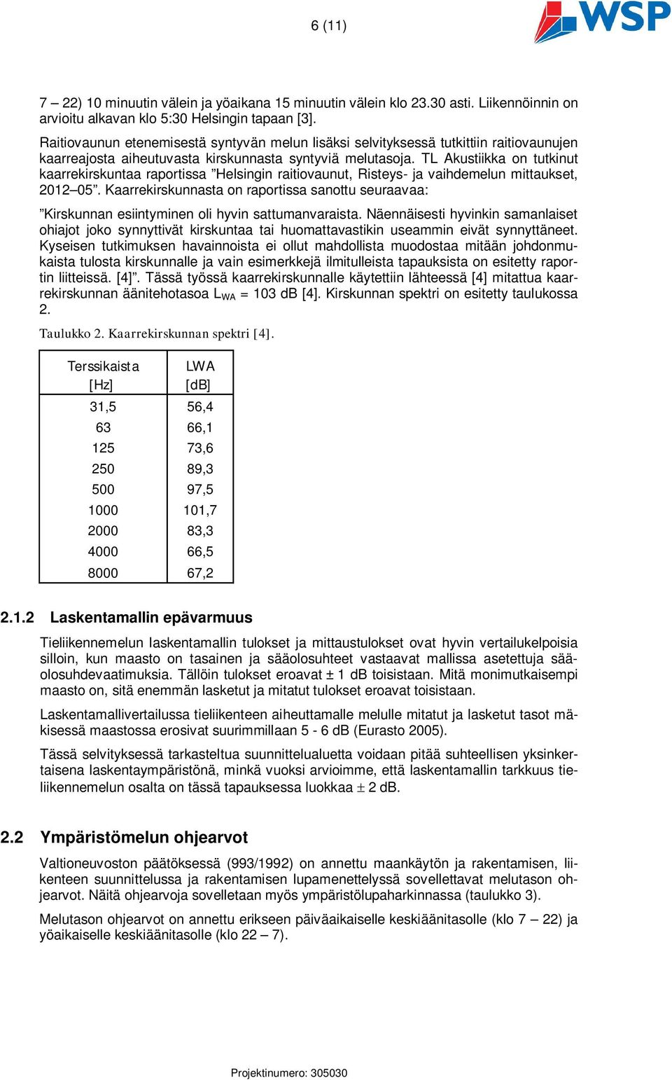 TL Akustiikka on tutkinut kaarrekirskuntaa raportissa Helsingin raitiovaunut, Risteys- ja vaihdemelun mittaukset, 2012 05.