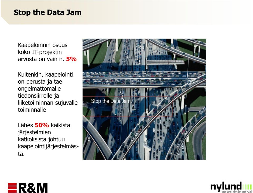 5% Kuitenkin, kaapelointi on perusta ja tae ongelmattomalle