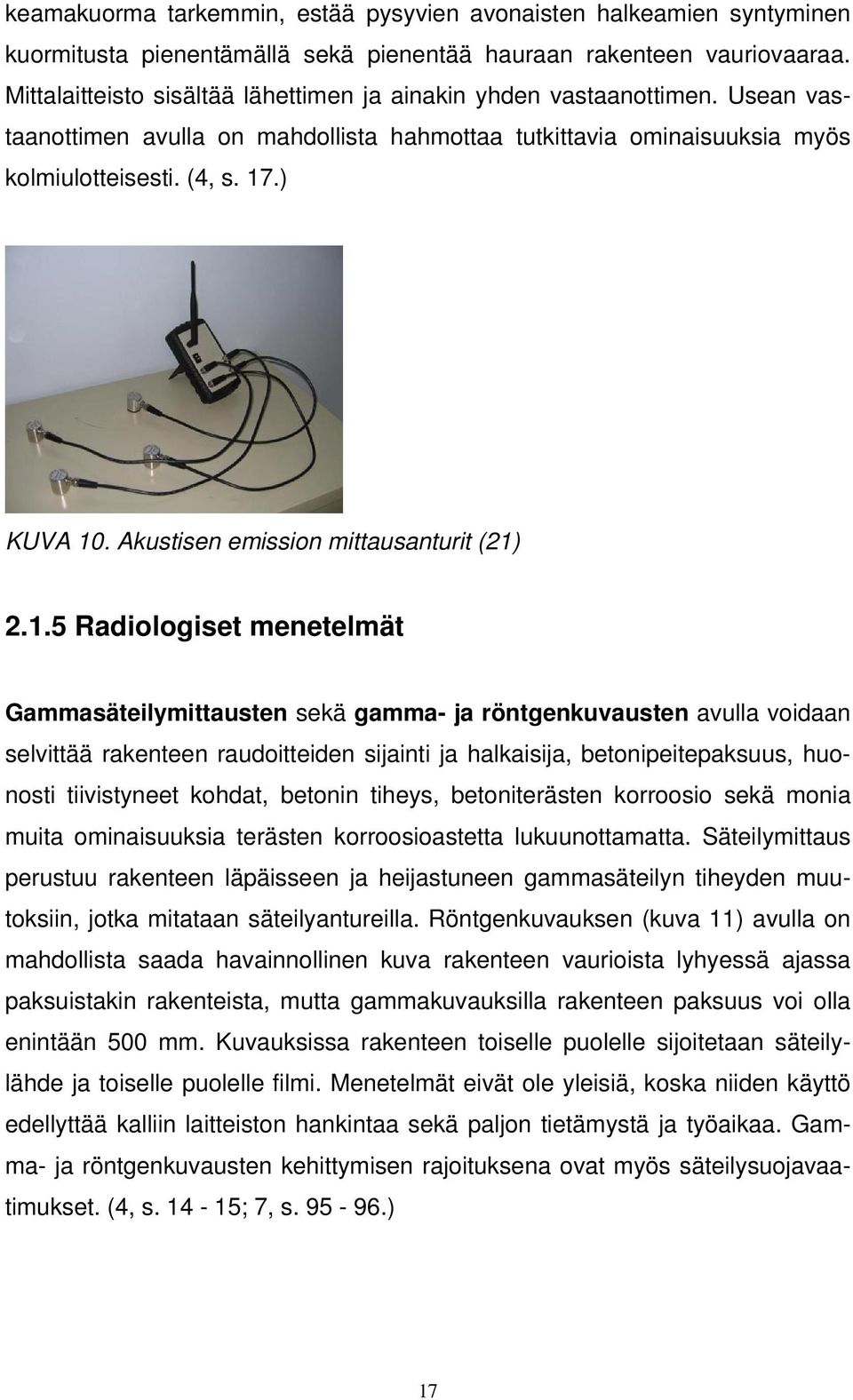 Akustisen emission mittausanturit (21)