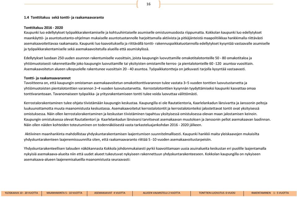 asemakaavoitettavaa raakamaata.