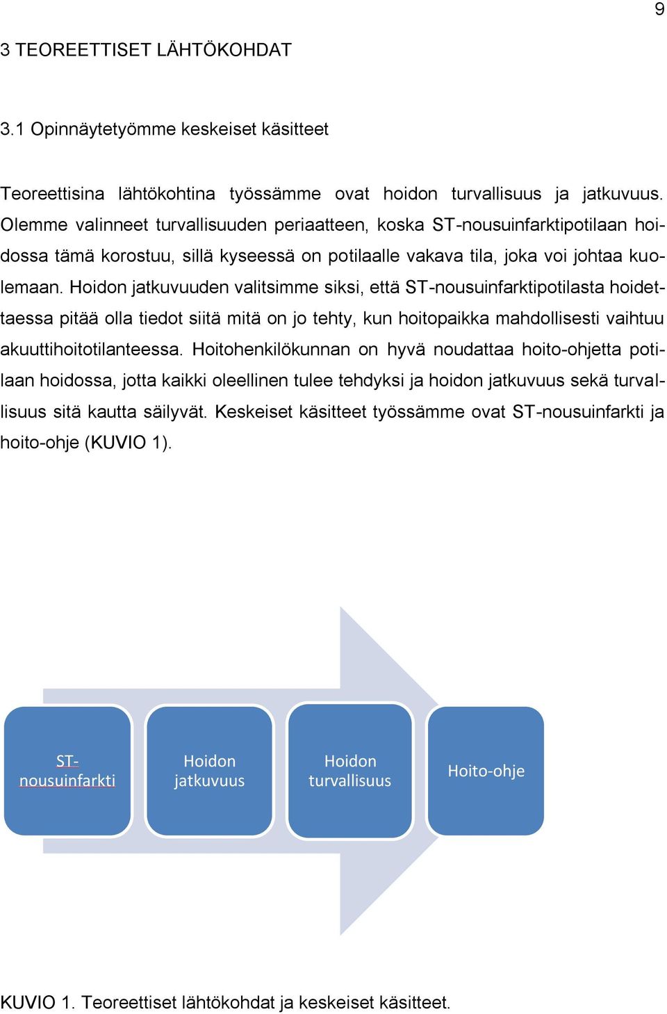 Hoidon jatkuvuuden valitsimme siksi, että ST-nousuinfarktipotilasta hoidettaessa pitää olla tiedot siitä mitä on jo tehty, kun hoitopaikka mahdollisesti vaihtuu akuuttihoitotilanteessa.