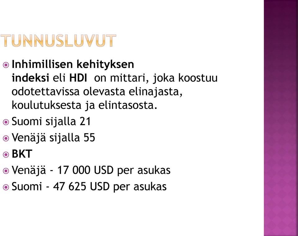 ja elintasosta.