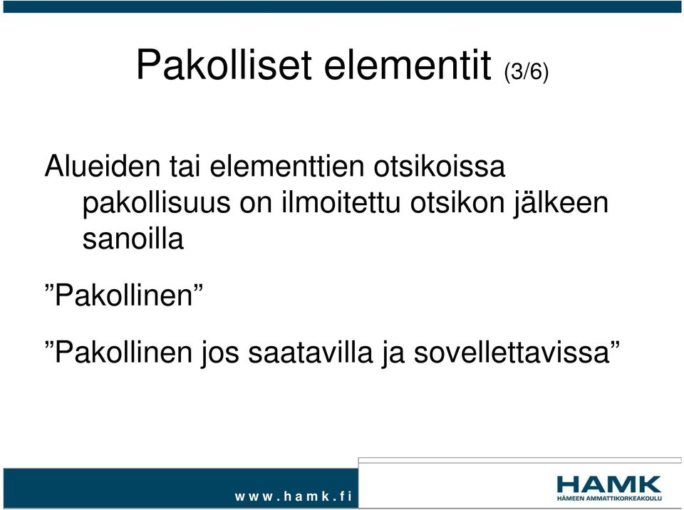 ilmoitettu otsikon jälkeen sanoilla