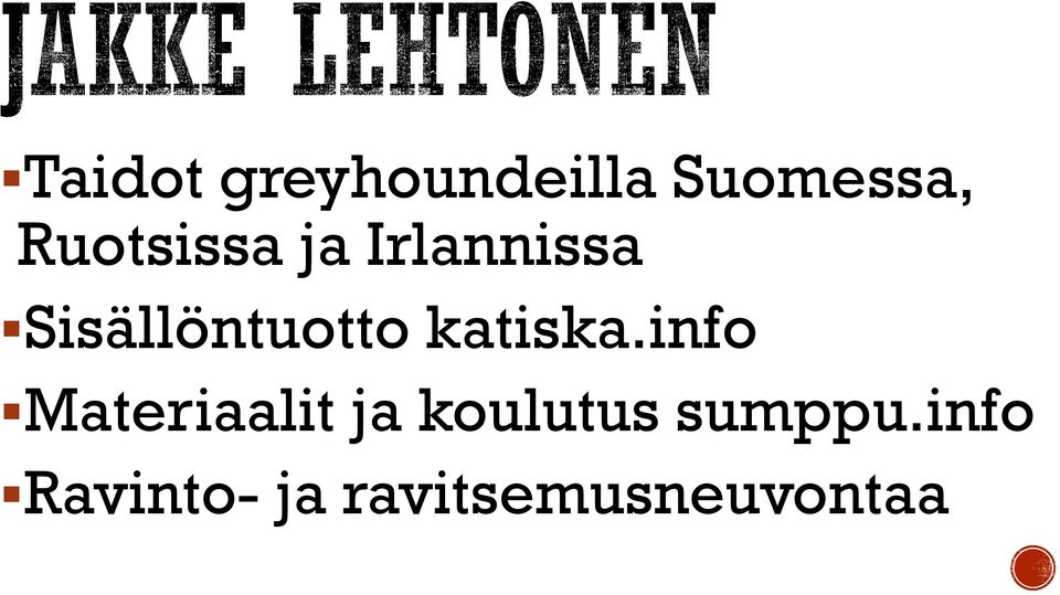 Sisällöntuotto katiska.