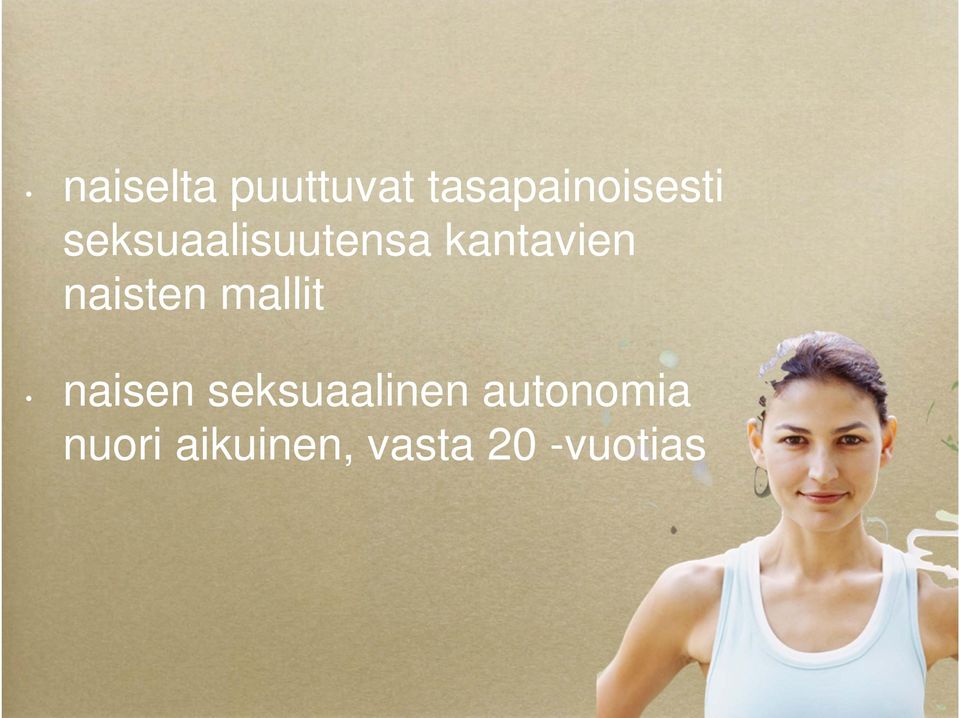 mallit naisen seksuaalinen