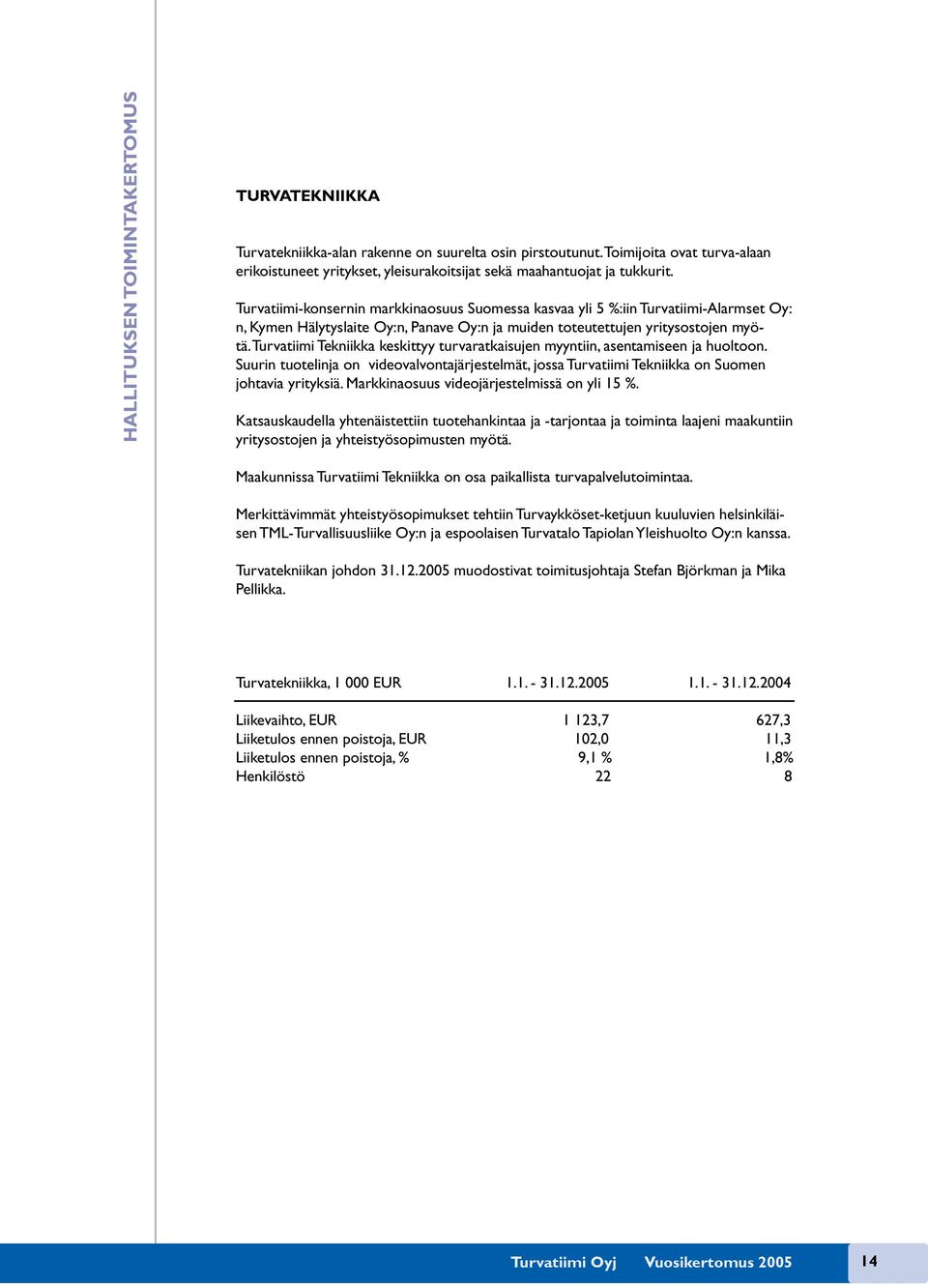 Turvatiimi-konsernin markkinaosuus Suomessa kasvaa yli 5 %:iin Turvatiimi-Alarmset Oy: n, Kymen Hälytyslaite Oy:n, Panave Oy:n ja muiden toteutettujen yritysostojen myötä.