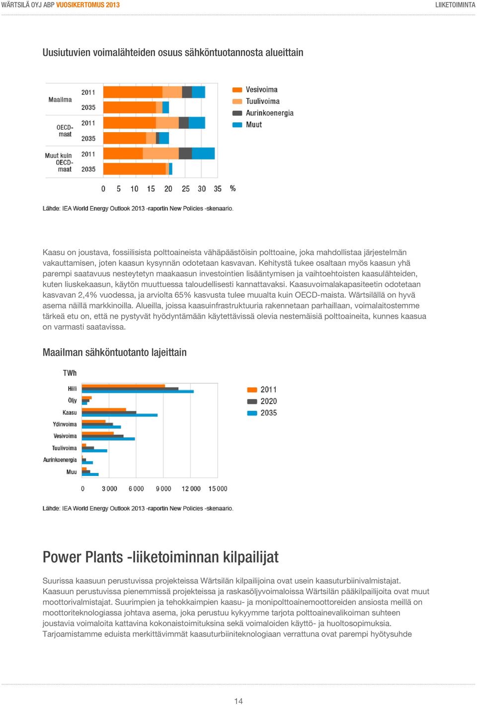 Kehitystä tukee osaltaan myös kaasun yhä parempi saatavuus nesteytetyn maakaasun investointien lisääntymisen ja vaihtoehtoisten kaasulähteiden, kuten liuskekaasun, käytön muuttuessa taloudellisesti