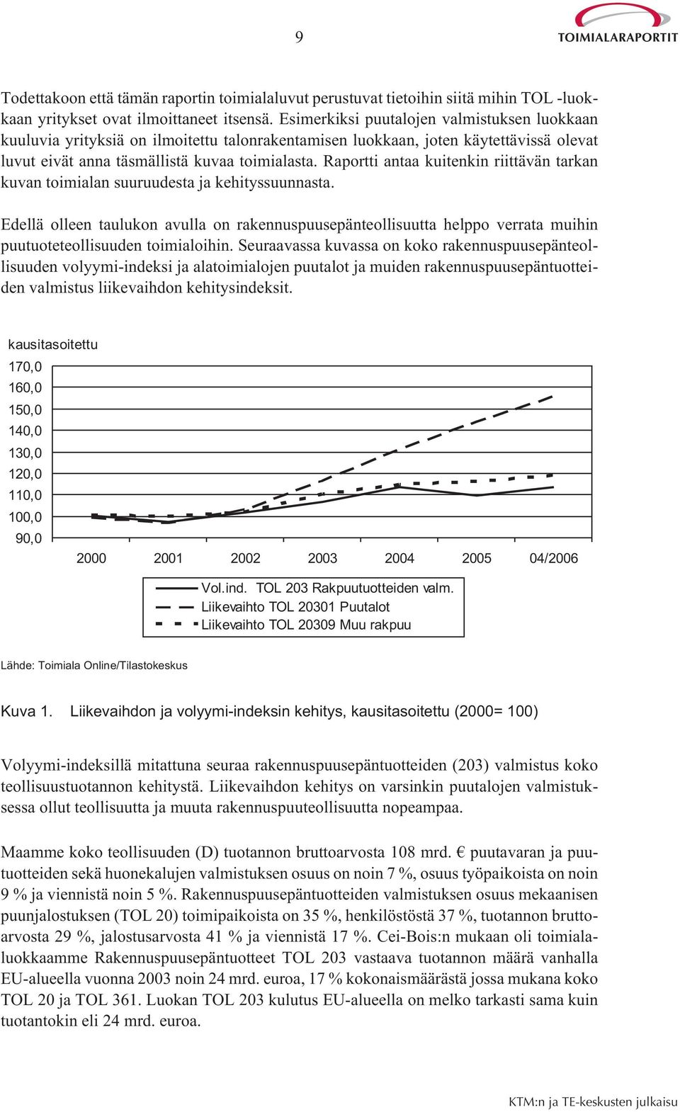 Raportti antaa kuitenkin riittävän tarkan kuvan toimialan suuruudesta ja kehityssuunnasta.