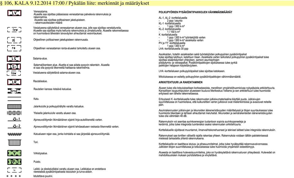 - rakennusoikeuden määrä Vesialueena säilytettävä venesataman alueen osa, jolle saa sijoittaa venelaitureita. Alueelle saa sijoittaa myös kelluvia rakennuksia ja uimalaitureita.