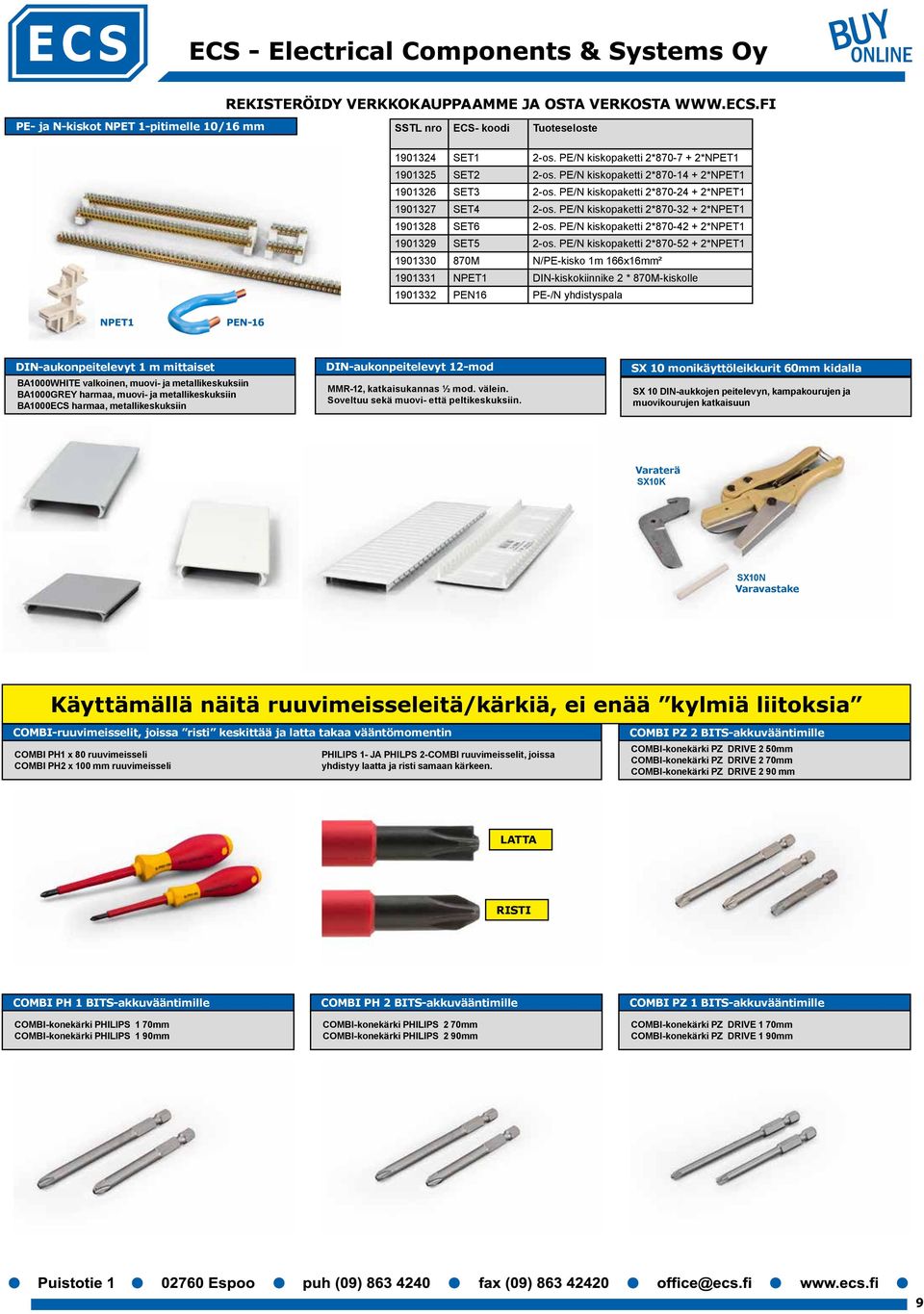 PE/N kiskopaketti 2*870-42 + 2*NPET1 1901329 SET5 2-os.