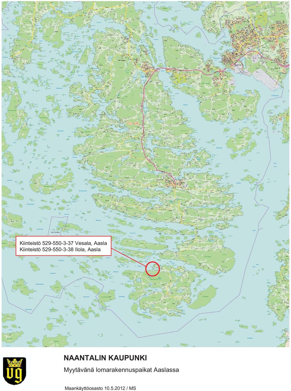 NAANTALIN KAUPUNKI yytävänä