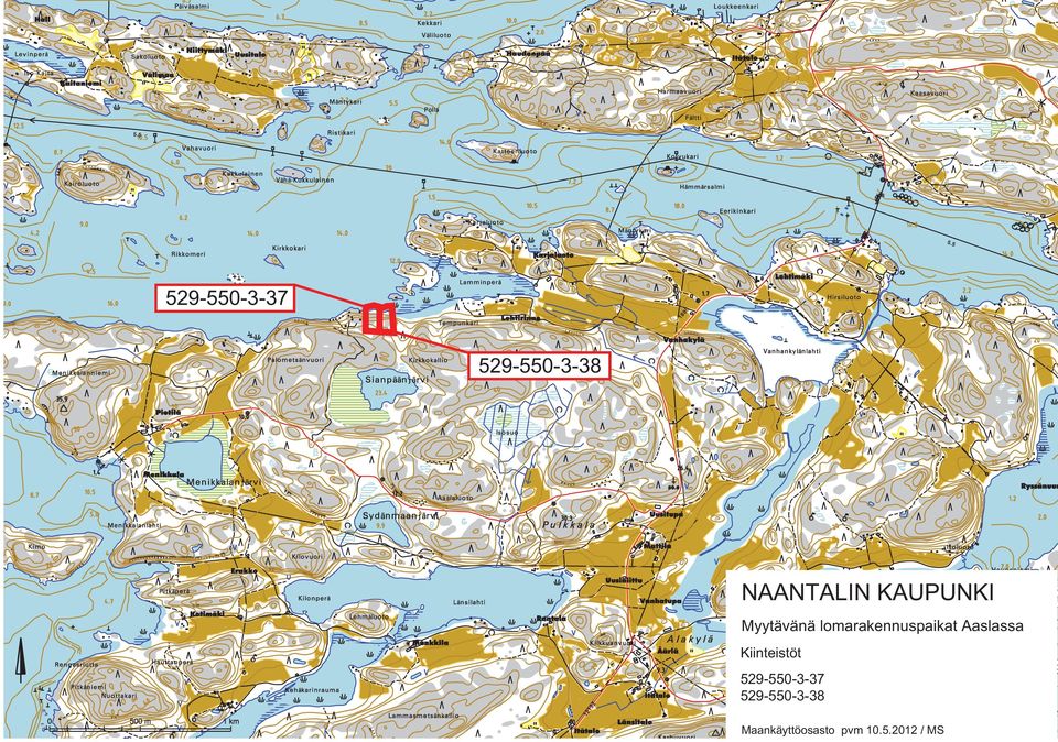 lomarakennuspaikat Aaslassa