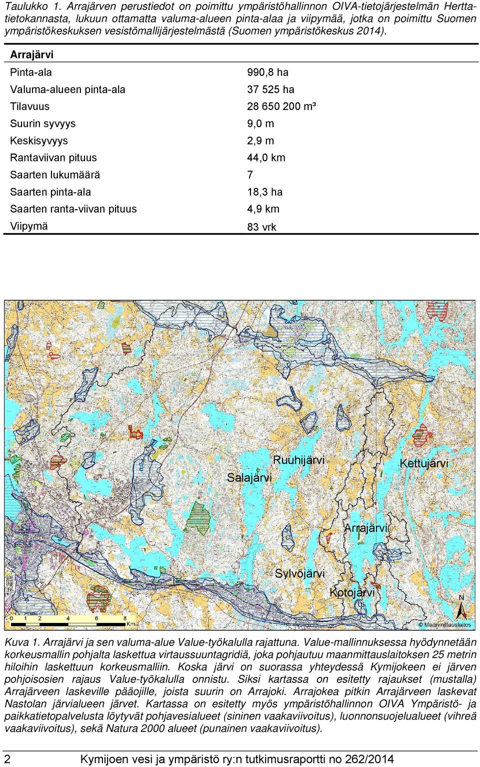 vesistömallijärjestelmästä (Suomen ympäristökeskus 2014).