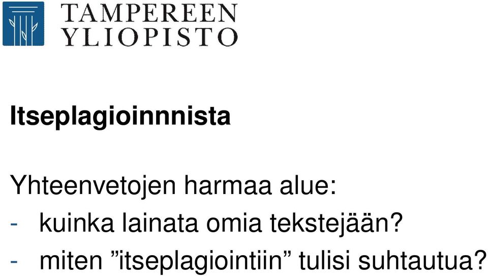 kuinka lainata omia tekstejään?