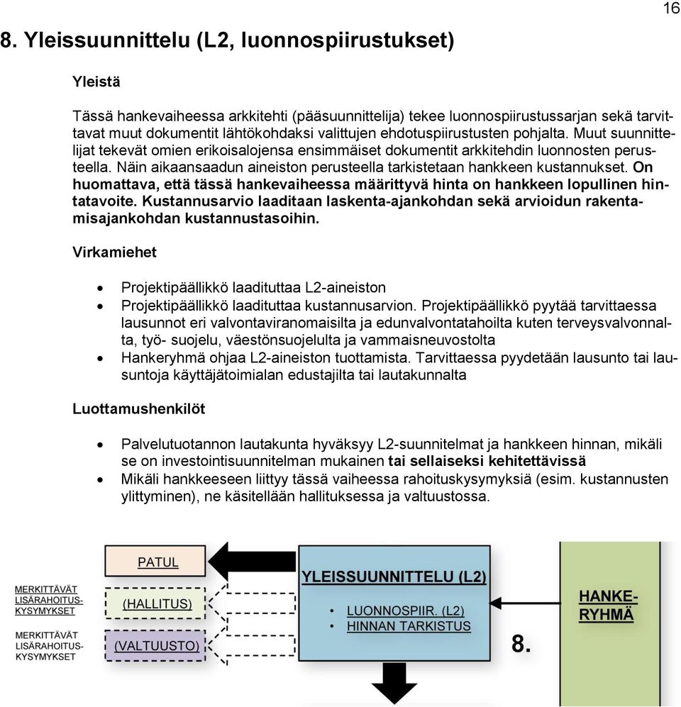 On humattava, että tässä hankevaiheessa määrittyvä hinta n hankkeen lpullinen hintatavite. Kustannusarvi laaditaan laskenta-ajankhdan sekä arviidun rakentamisajankhdan kustannustasihin.