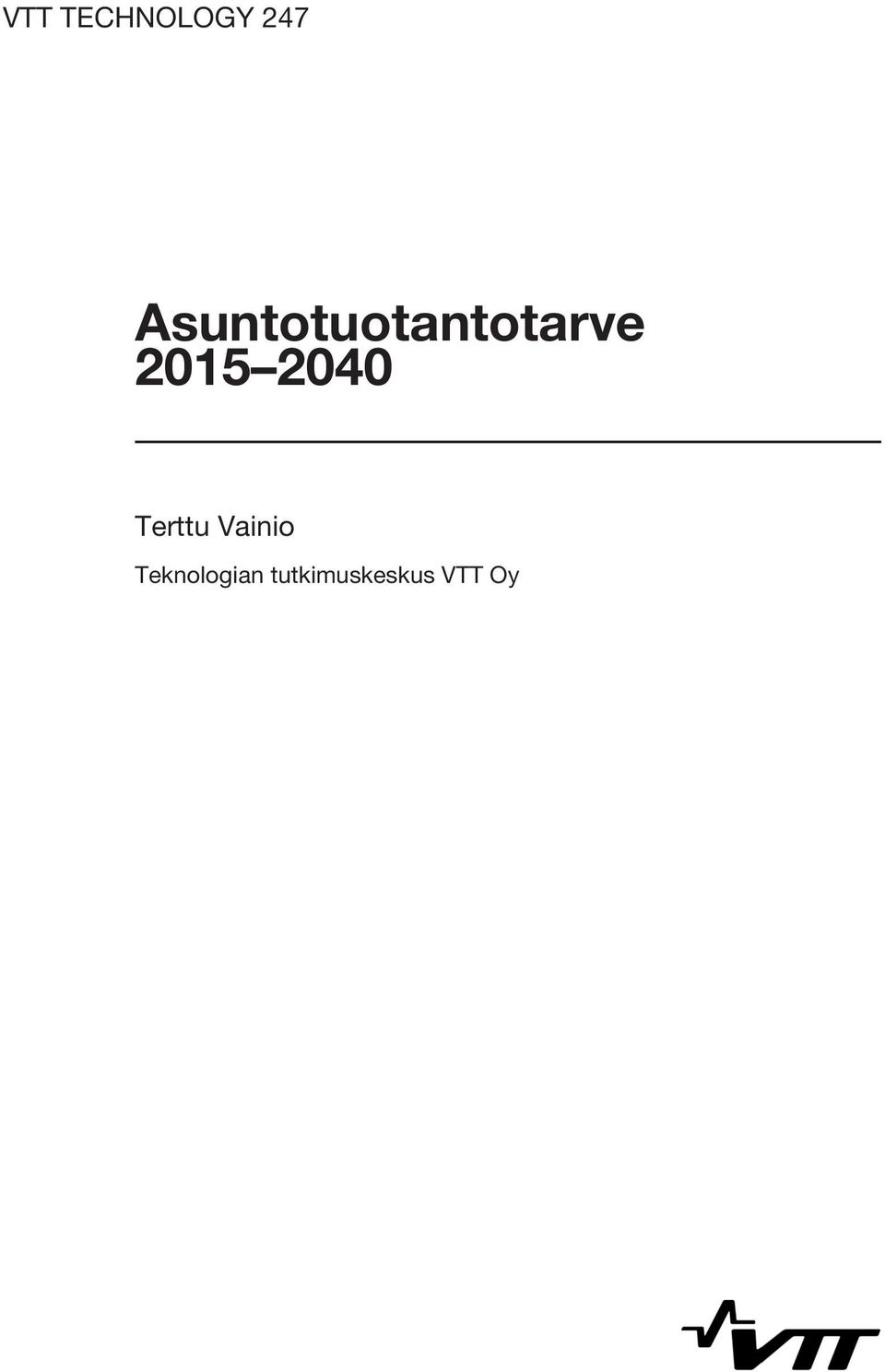 2015 2040 Terttu Vainio