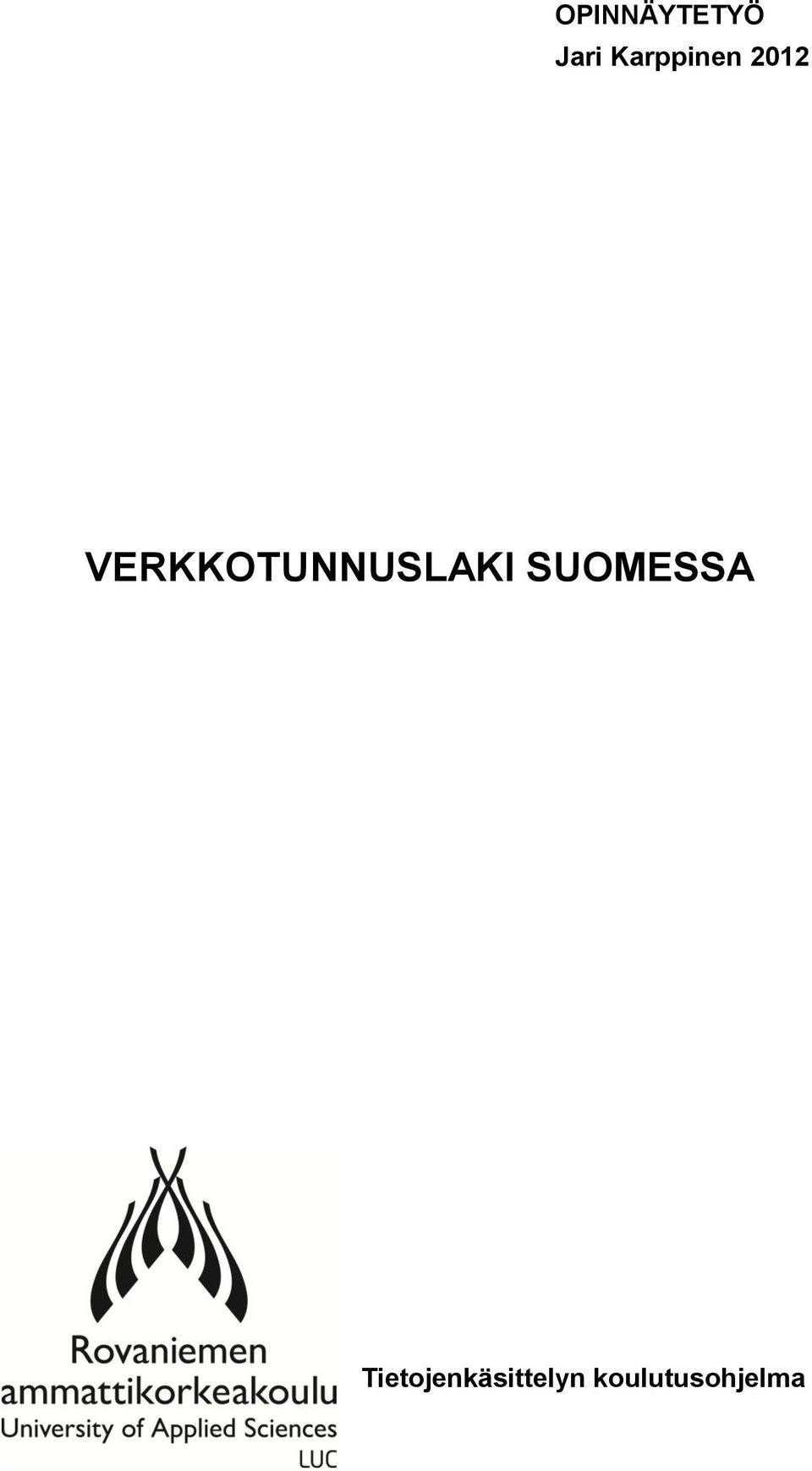 VERKKOTUNNUSLAKI