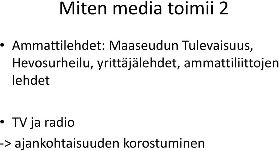 yrittäjälehdet, ammattiliittojen lehdet