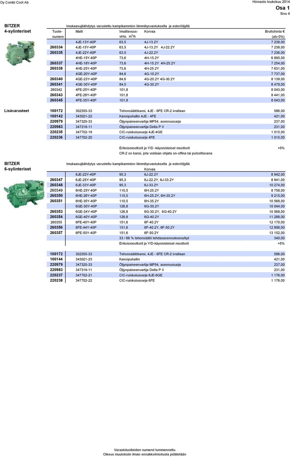 2Y 4H-25.2Y 7 254,00 260338 4HE-25Y-40P 73,6 4H-25.2Y 7 631,00 4GE-20Y-40P 84,6 4G-10.2Y 7 737,00 260340 4GE-23Y-40P 84,6 4G-20.2Y 4G-30.2Y 8 139,00 260341 4GE-30Y-40P 84,5 4G-30.