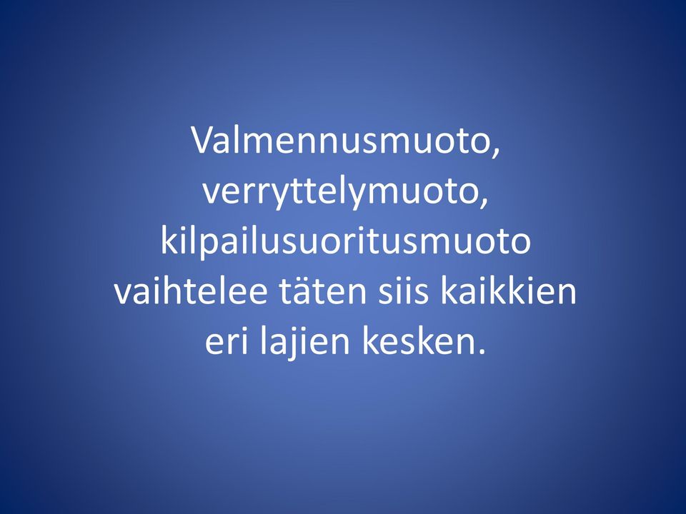 kilpailusuoritusmuoto