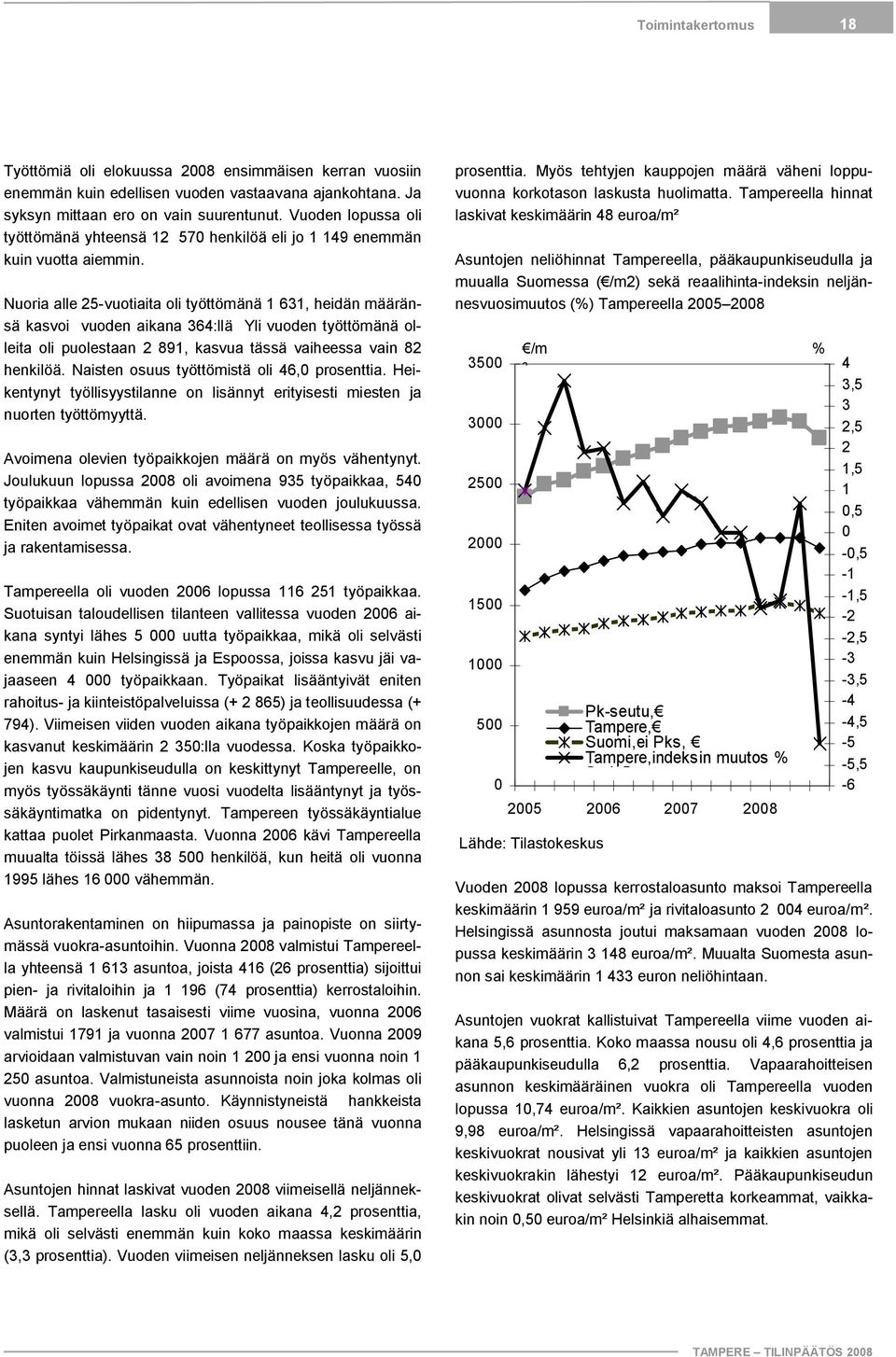 Nuoria alle 25 vuotiaita oli työttömänä 1 631, heidän määränsä kasvoi vuoden aikana 364:llä Yli vuoden työttömänä olleita oli puolestaan 2 891, kasvua tässä vaiheessa vain 82 henkilöä.