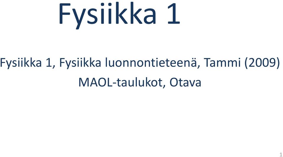 luonnontieteenä,