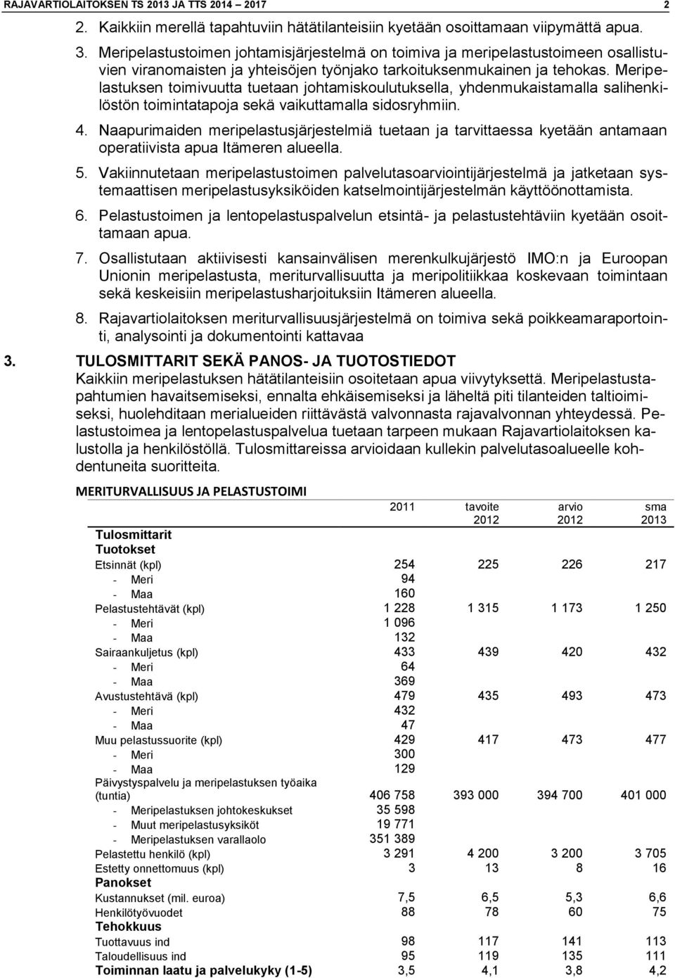 Meripelastuksen toimivuutta tuetaan johtamiskoulutuksella, yhdenmukaistamalla salihenkilöstön toimintatapoja sekä vaikuttamalla sidosryhmiin. 4.