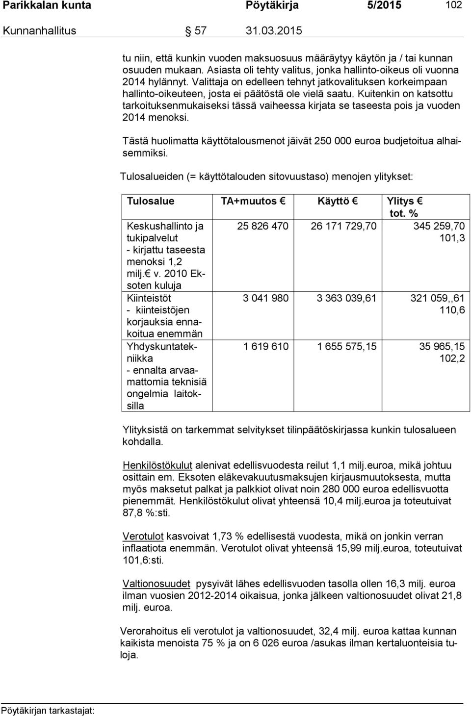 Kuitenkin on katsottu tar koi tuk sen mu kai sek si tässä vaiheessa kirjata se taseesta pois ja vuoden 2014 me nok si.