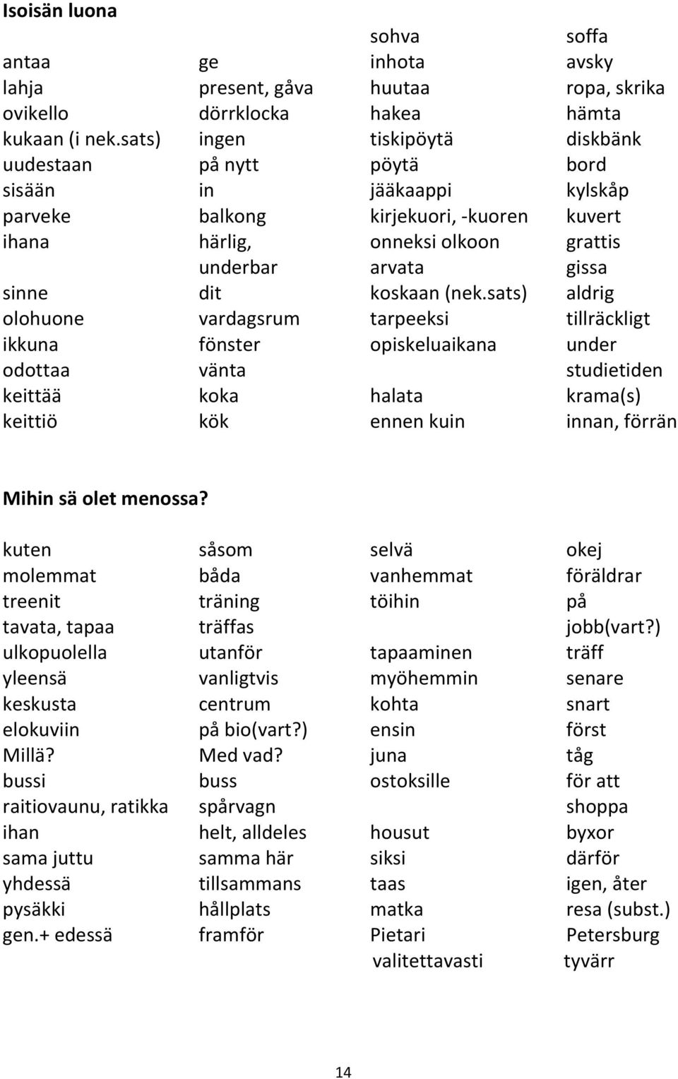 inhota huutaa hakea tiskipöytä pöytä jääkaappi kirjekuori, -kuoren onneksi olkoon arvata koskaan (nek.